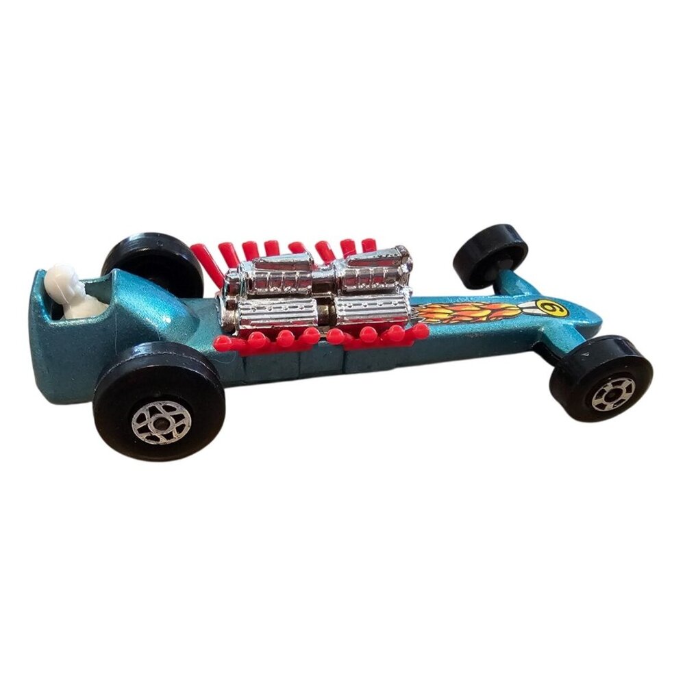 Matchbox Superfast No 64 Slingshot Dragster Diecast Toy Car NO BOX 1971 Vtg Blue